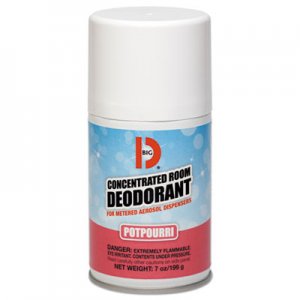 Big D Metered Concentrated Room Deodorant, Potpourri Scent, 7 oz Aerosol, 12/Carton BGD462 046200