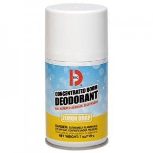 Big D Metered Concentrated Room Deodorant, Lemon Scent, 7 oz Aerosol, 12/Carton BGD451 045100