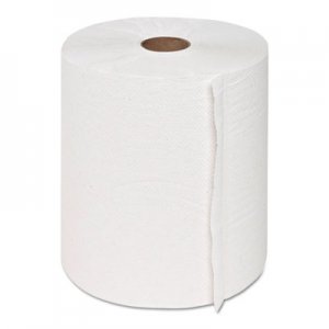GEN Hardwound Roll Towels, 1-Ply, White, 8" x 350 ft, 12 Rolls/Carton GEN1910