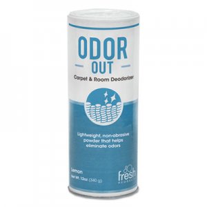 Fresh Products Odor-Out Rug/Room Deodorant, Lemon, 12oz, Shaker Can, 12/Box FRS121400LE 12-14-OO-LE-F