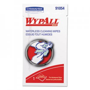 WypAll Waterless Hand Wipes, Polypropylene, 10 1/2 x 8, 75/Pack, 100/Carton KCC91054 KCC 91054
