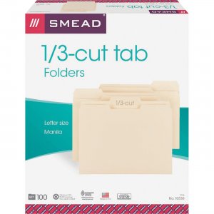 Smead 1/3 Cut Tab Manila File Folders 10330CT SMD10330CT