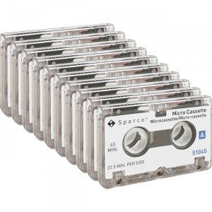 Sparco 45min Dictating Micro Cassette 51045BX SPR51045BX