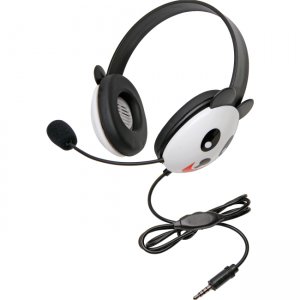 Califone Stereo Headset, Panda with Mic 3.5mm Plug 2810-TPA