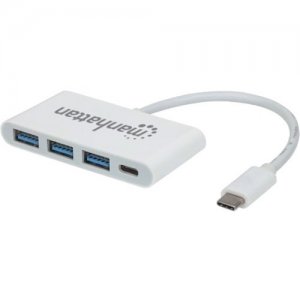 Manhattan SuperSpeed USB-C 3.1 Gen 1 Type-C Hub with Power Delivery 163552