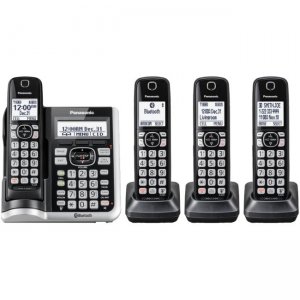 Panasonic Link2Cell Bluetooth Cordless Phone with Answering Machine - 4 Handsets KX-TGF574S KX-TGF57