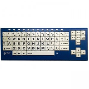 AbleNet BigBlu VisionBoard Large Keys Bluetooth Black Print on 1-in/2.5-cm White Keys 12000018