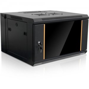 Claytek 6U 550mm Depth Swing-out Wallmount Server Cabinet with 1U Cable Management WMZ655-CM1U