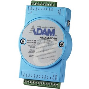 Advantech 6-ch Digital Input and 6-ch Relay Modbus TCP Module ADAM-6060-D ADAM-6060