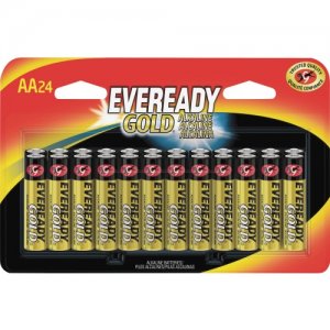 Eveready Gold Alkaline AA Batteries A91BP24 EVEA91BP24