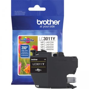 Brother Standard Yield Yellow Ink Cartridge (approx. 200 pages) LC3011Y