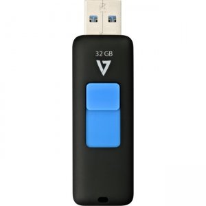 V7 32GB Slider USB 3.0 Flash Drive VF332GAX-BLK-3N