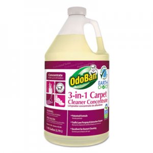 OdoBan Earth Choice 3-N-1 Carpet Cleaner, 128 oz Bottle, Unscented, 4/CT ODO9602B62G4 9602B62G4