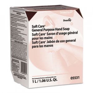 Diversey Soft Care General Purpose Hand Soap, Floral, 1.06 qt, 12/Carton DVO05531 05531.