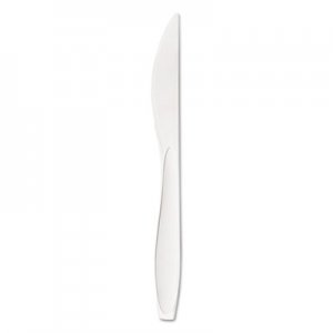 Dart Reliance Medium Heavy Weight Cutlery, Standard Size, Knife, Bulk, White, 1000/CT SCCRSWK SCC RSWK