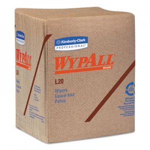 WypAll L20 Towels, 1/4 Fold, 2-Ply, Brown, Paper, 144/Carton KCC47011 47011