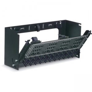 Black Box Wallmount Panel - 8U, 19"W x 12"D, 10-32, Tapped Rails, 60 lb Capacity JPMT088