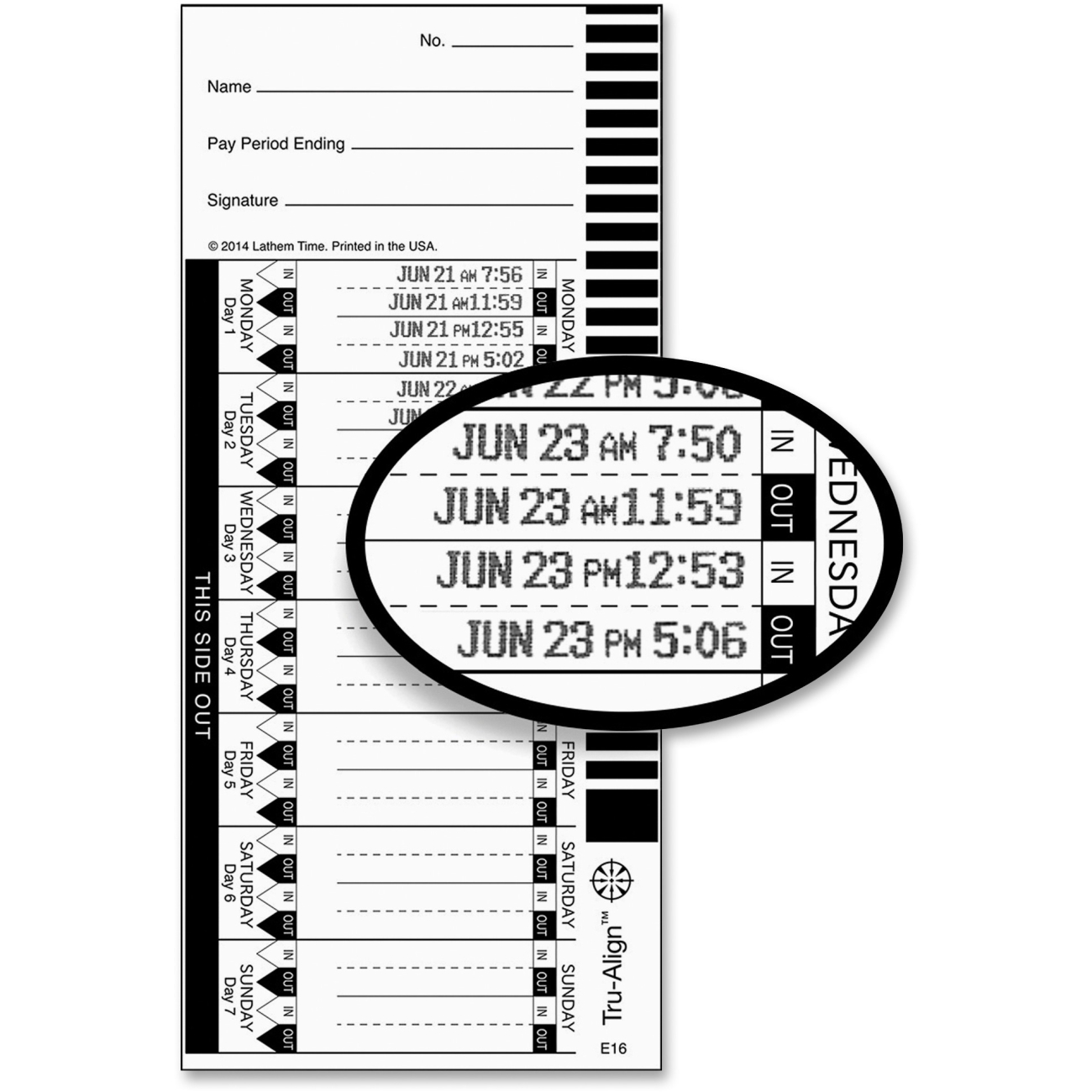 Lathem Time Forms, Recordkeeping & Reference Materials