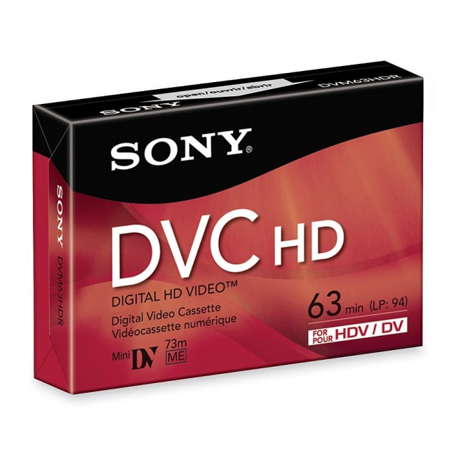 Sony DVC HD Videocassette DVM63HDR