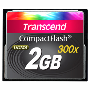Transcend 2GB CompactFlash (CF) Card - 300x TS2GCF300