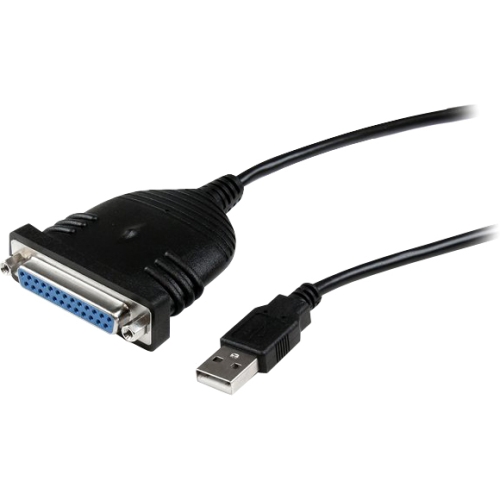 StarTech.com 6ft USB to Parallel Printer Adapter Cable ICUSB1284D25