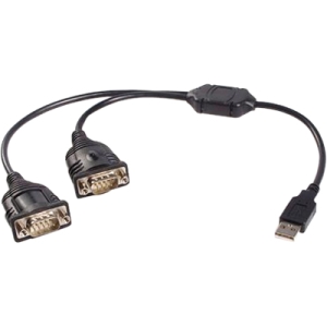 StarTech.com 2 Port USB to RS232 Serial Adapter Cable ICUSB232C2