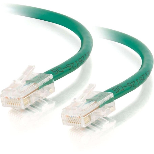 C2G 10 ft Cat5e Non Booted Crossover UTP Unshielded Network Patch Cable - Green 26688