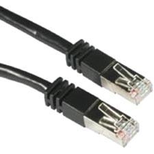 C2G 3 ft Cat5e Molded Shielded Network Patch Cable - Black 28690