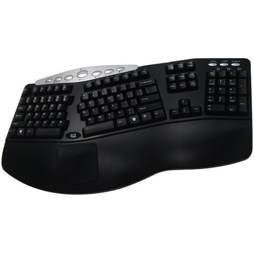 Adesso Tru-Form Media Contoured Ergonomic Keyboard PCK-208B