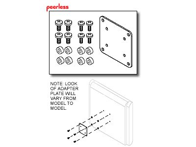 Peerless-AV Adapter Plate LC-V400-S