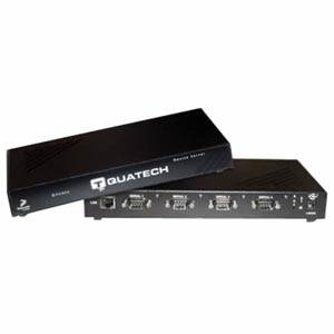 QUATECH 4 Port RS-232 Serial Device Server (RJ45) with Surge Suppression QSE-100M-SS