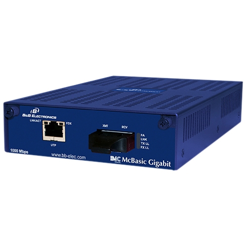 IMC McBasic Gigabit UTP to Fiber Media Converter 855-11913