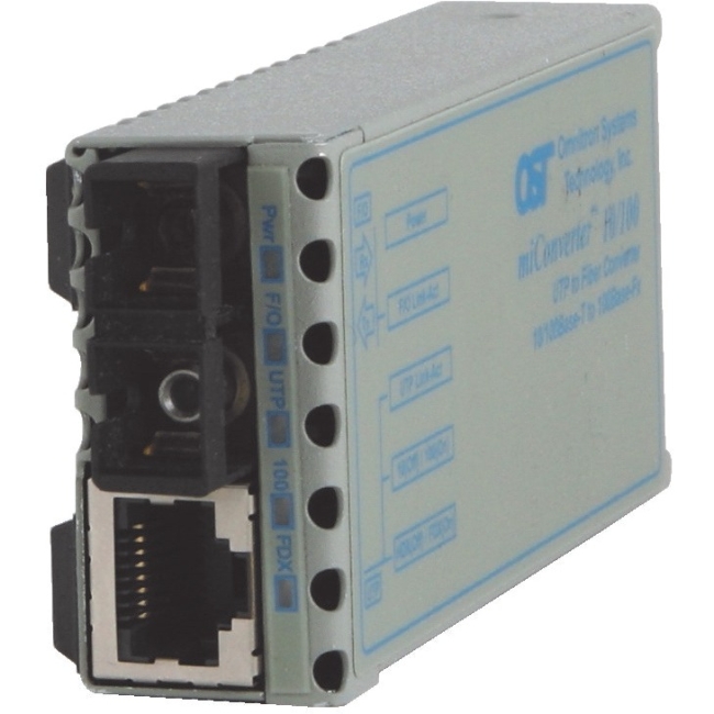 Omnitron miConverter 10/100 SC Single-Mode 30km US AC Powered 1103-1-1 1103-1-x