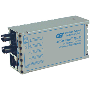 Omnitron miConverter 10/100 Plus ST Multimode 5km USB Powered 1120-0-6 1120-0-x