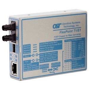 Omnitron FlexPoint T1/E1 Media Converter 4473-2