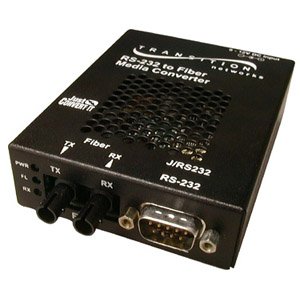 Transition Networks Just Convert-IT RS232 Copper to Fiber Stand-Alone Media Converter J/RS232-TF-01-NA