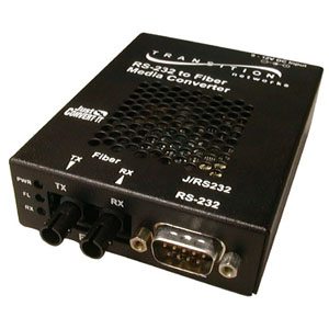 Transition Networks Just Convert-IT RS232 Copper to Fiber Stand-Alone Media Converter J/RS232-CF-01-NA