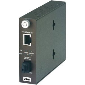 TRENDnet 100Base-TX to 100Base-FX Dual Wavelength Single Mode SC Fiber Converter TFC-110S20D5