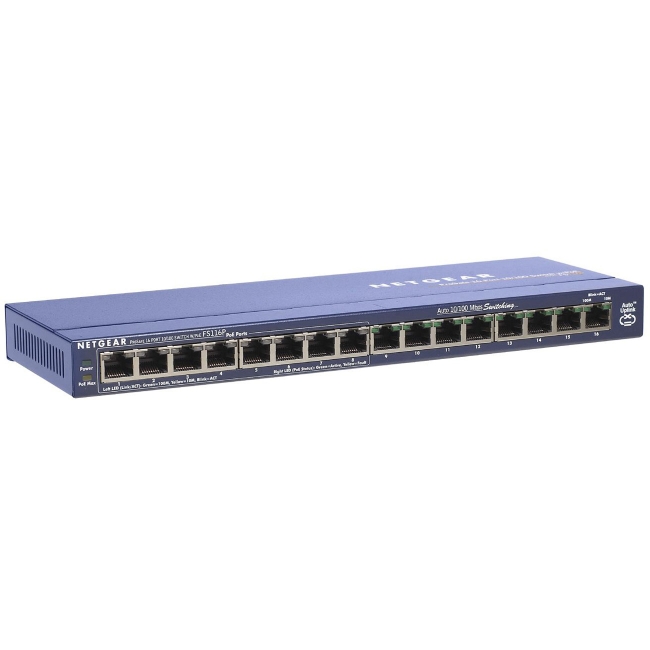 Netgear ProSafe Ethernet Switch FS116PNA FS116P