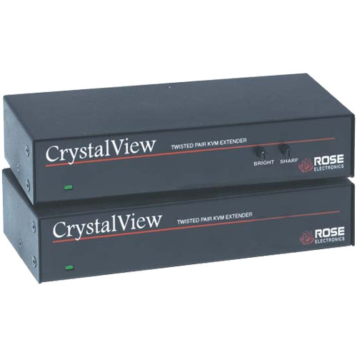 Rose Electronics CrystalView Single Access CAT5 USB KVM Extender with Audio CRK-1USB/AUD