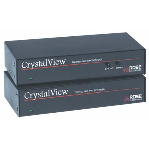 Rose Electronics CrystalView Dual Access CAT5 USB KVM Extender with Audio CRK-2USB/AUD