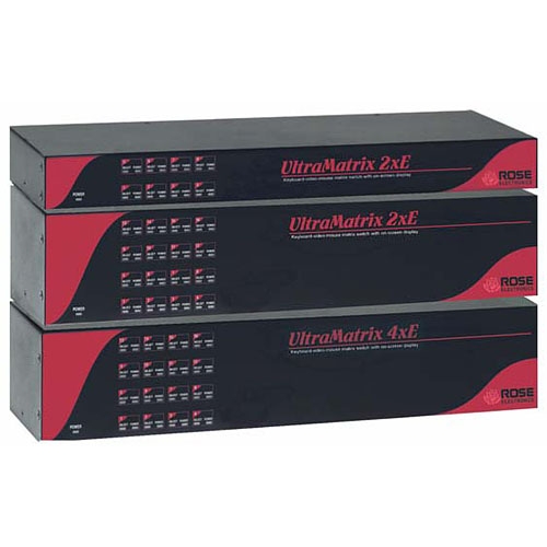 Rose Electronics UltraMatrix E-Series 2-User 16-Port KVM Matrix Switch EP2-2X16U