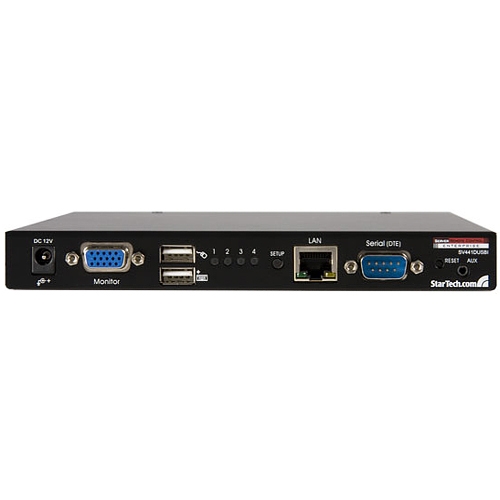 StarTech.com 4-Port USB VGA IP KVM Switch with Virtual Media SV441DUSBI