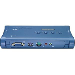 TRENDnet 4-Port PS/2 KVM Switch Kit w/Audio TK-408K