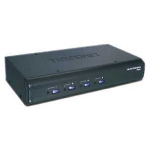 TRENDnet 4-Port USB / PS/2 KVM Switch Kit w/ Audio TK-423K