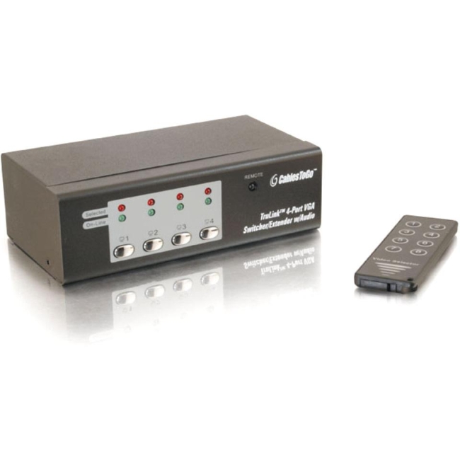 C2G TruLink 4-Port Video Switcher/Extender with Audio 39972