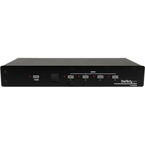 StarTech.com 4 Port VGA Video Audio Switch with RS232 control VS410RVGAA