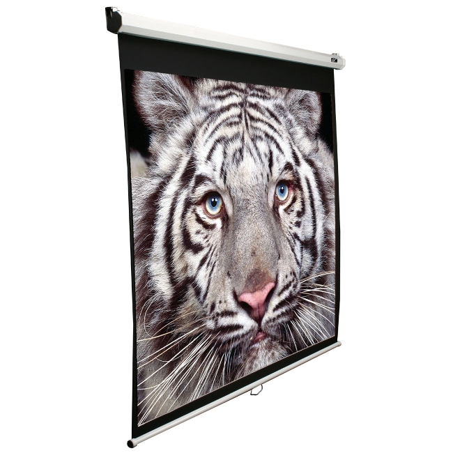 Elite Screens Manual Pull Down Projection Screen M136XWS1