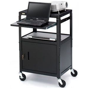 Bretford Adjustable Height Multipurpose Cart with Cabinet CA2642NS-P5