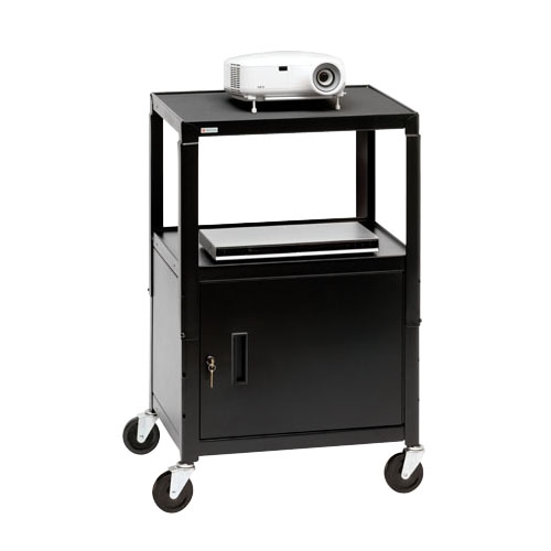 Bretford Adjustable Multipurpose Cart with Cabinet CA2642-E5